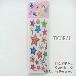 STICKER ESTRELLAS DECORADAS GIBRE (23X9CM) HS5652-12 x 12